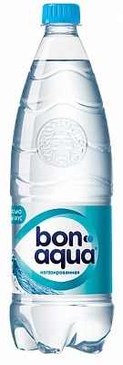 Вода "Bon Aqua" (Бон Аква) 1 л., негаз., ПЭТ, 12 шт. в уп.