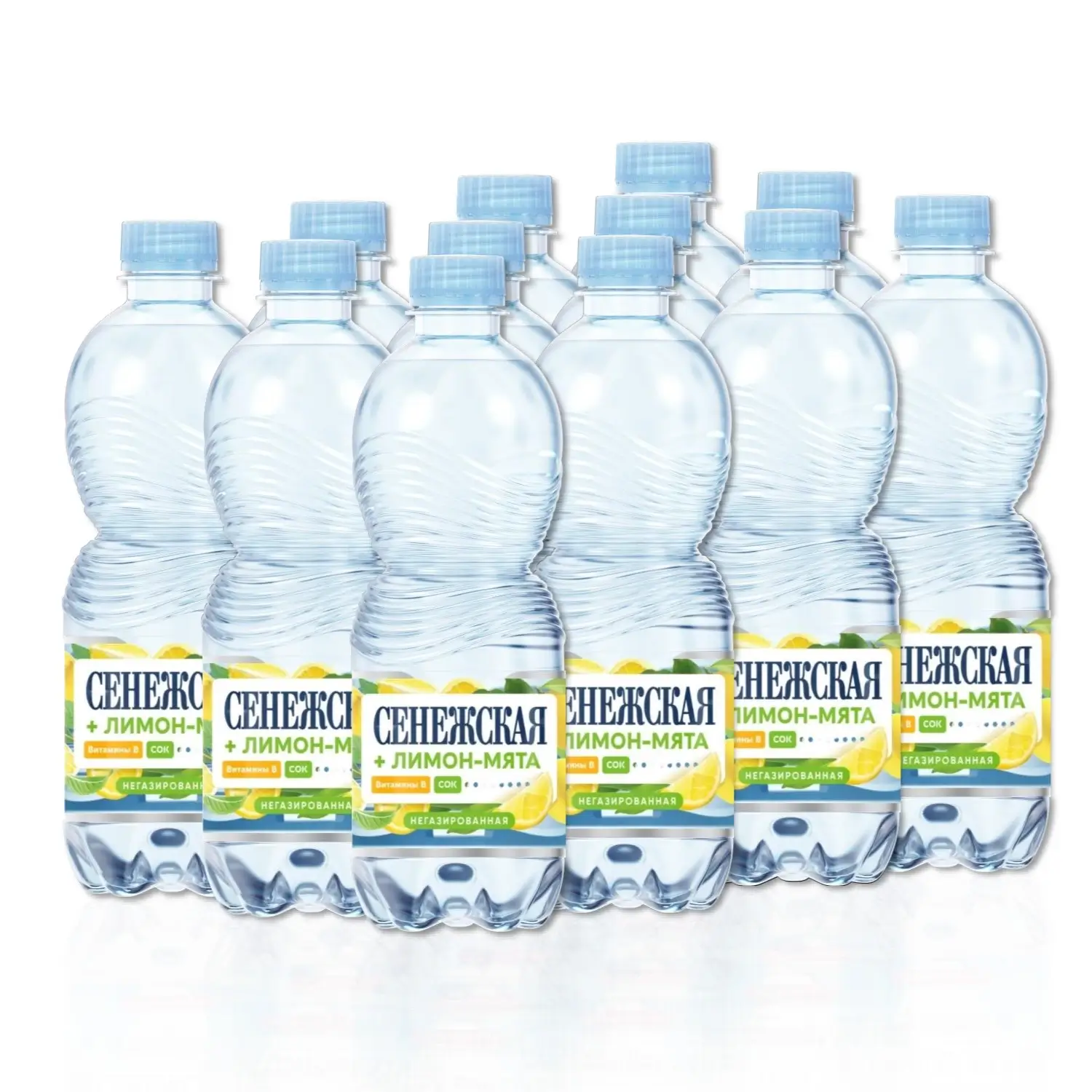 Питьевая вода Сенежская плюс Лимон-мята негаз. 0,5 литра, 12шт от магазина Одежда+