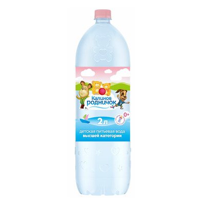 картинка Вода "Калинов Родничок" детская 2 литра, без газа, пэт, 6 шт. в уп. от магазина Одежда+