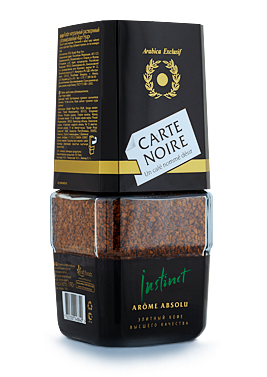 Растворимый кофе "Carte Noire"  190 гр. (стекло)