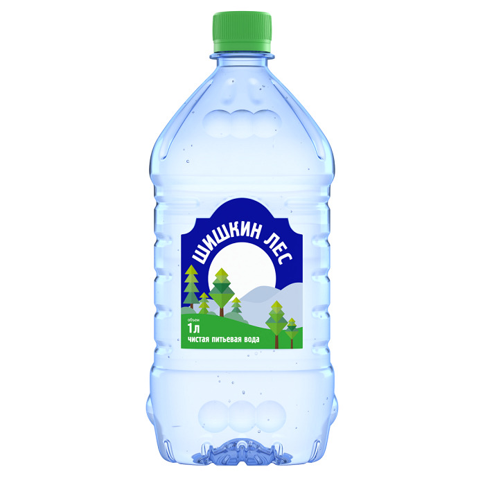 картинка Вода "Шишкин лес" 1 литр, без газа, пэт, 12 шт. в уп. от магазина Одежда+