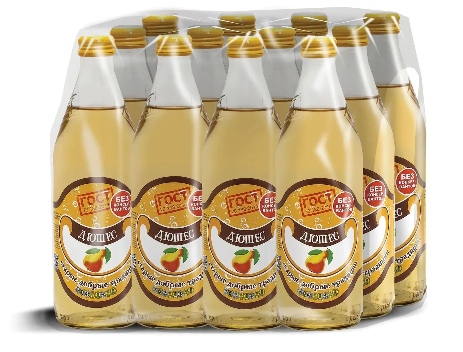 Газированный напиток "Старые добрые традиции"  Дюшес 0,5 литра, 12 шт