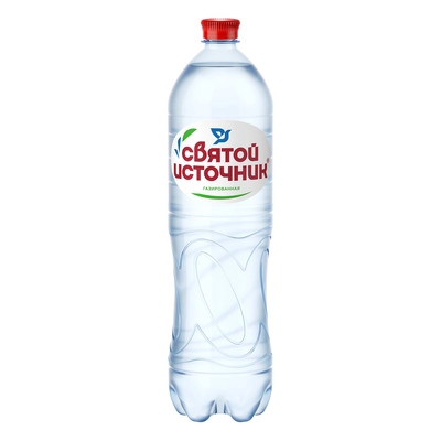 Вода "Святой Источник" 1.5 литра, газ, пэт, 6 шт. в уп. от магазина Одежда+