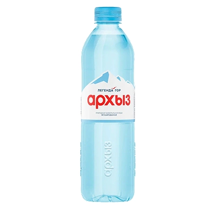 Вода "Архыз" 1 литр, негаз., ПЭТ, 9 шт. в уп.