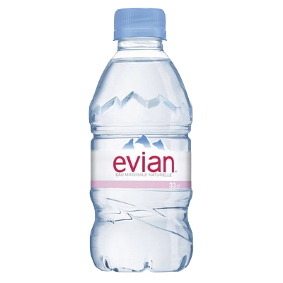Минеральная вода без газа "Evian/Эвиан" 0,33 л. пэт. Упаковка 24 шт.