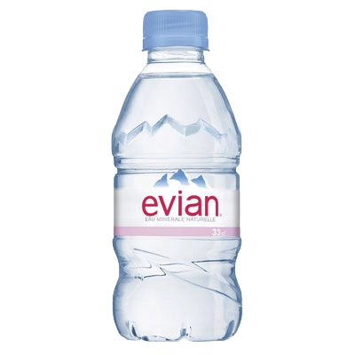 Минеральная вода без газа "Evian/Эвиан" 0,33 литра пэт. Упаковка 24 шт.